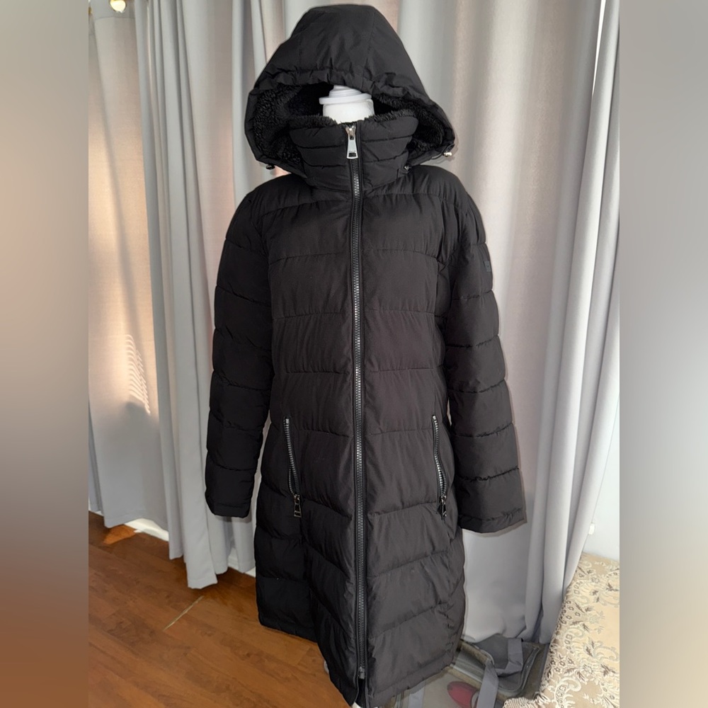 Anne Klein fox fur coat